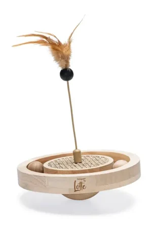 Beperkt Aanbod Designed By Lotte Kattenspeelgoed Winni Hout Bruin 22x22x30 cm